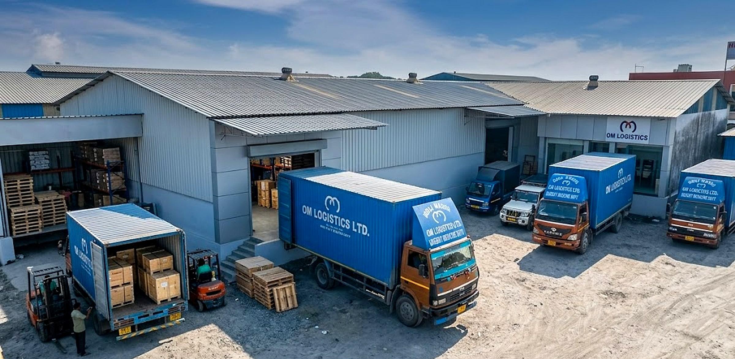 Brijwashi Logistics fleet loading at a client facility